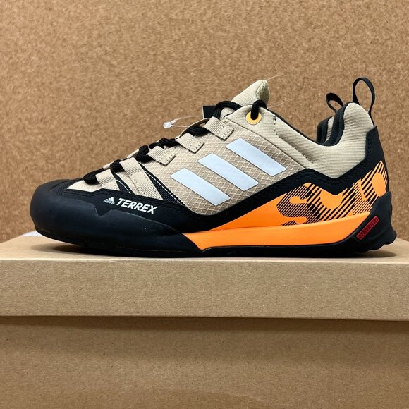 Adidas Terrex Swift Solo 2 Approach Hiking Shoes Men's 4 /Women's 5 Beige Orange - Picture 1 of 11